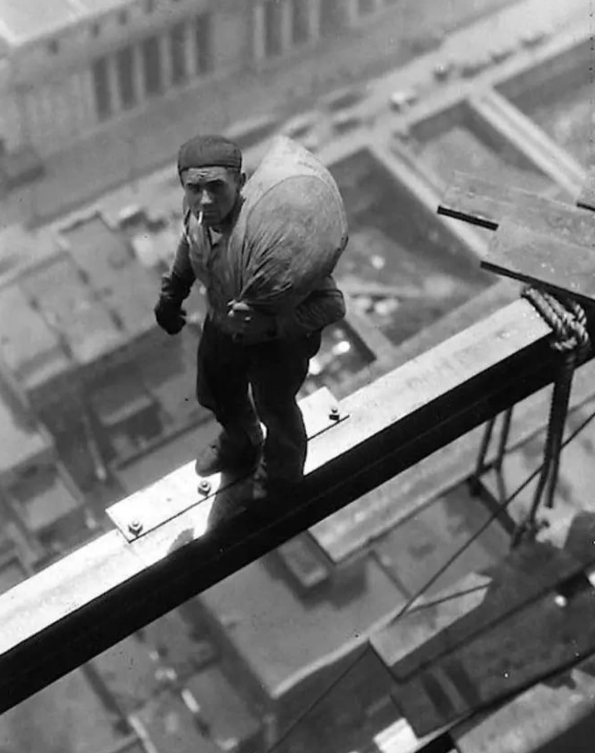 workers on steel beam